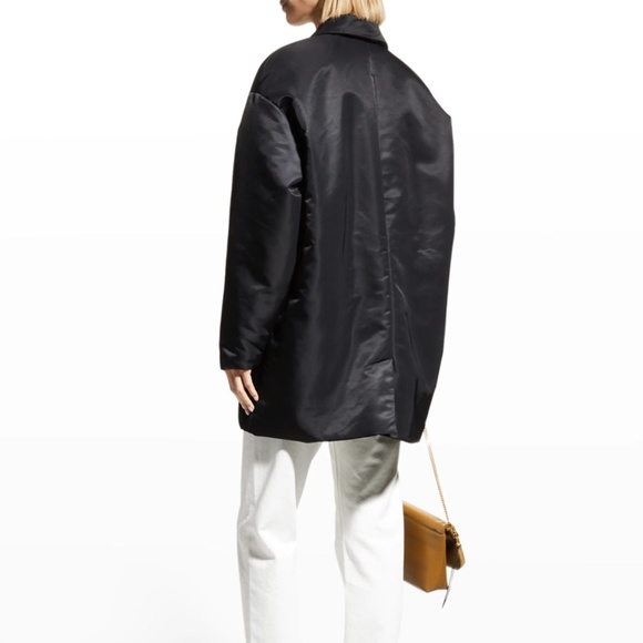 Loulou Studio Loulou de Saison Padded Nylon Shell Jacket Blazer in Black Size XS - Picture 2 of 3